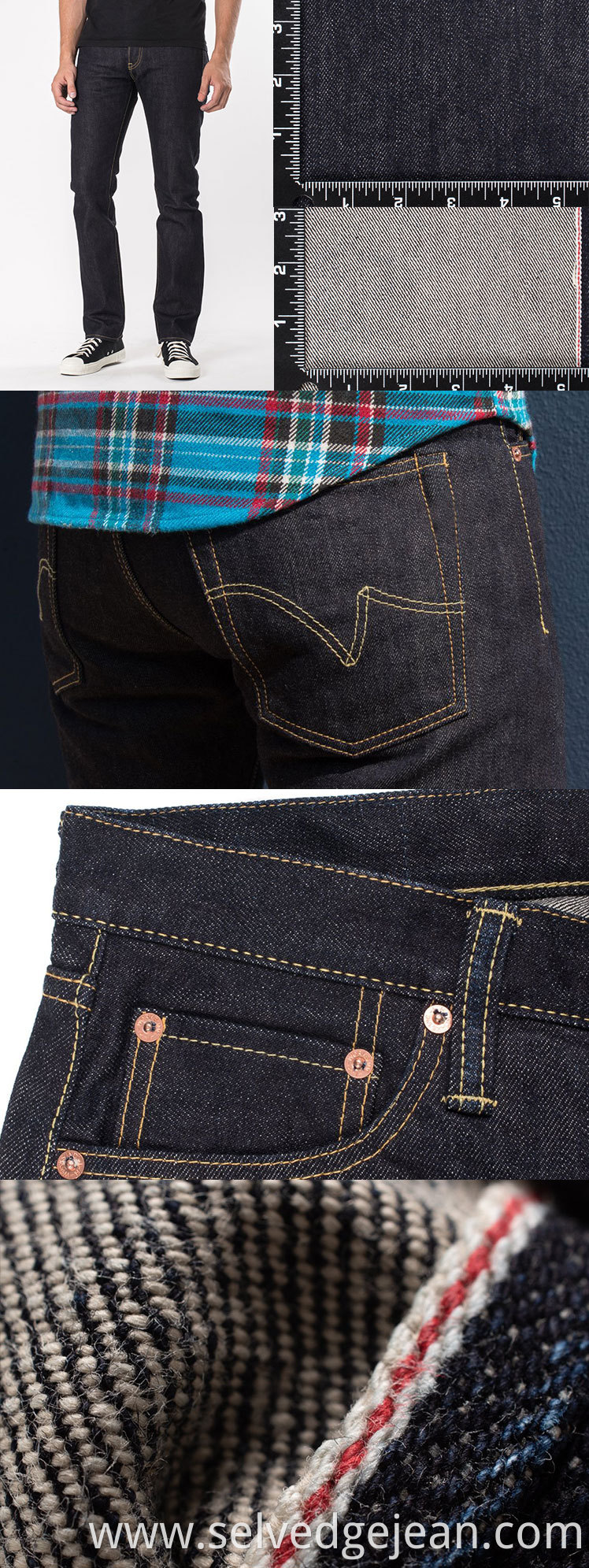 free samples denim fabric for no shrinkage to be expected mens selvedge private label denim jeans